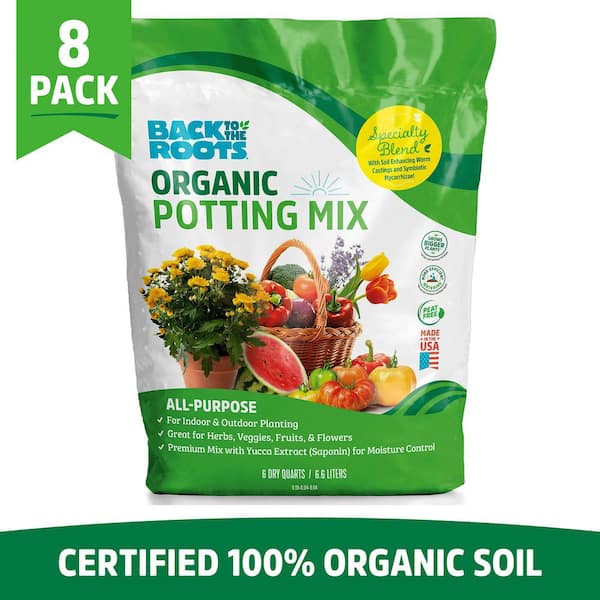 All-Purpose Organic Potting Mix Soil 6 qt. (8-Pack)