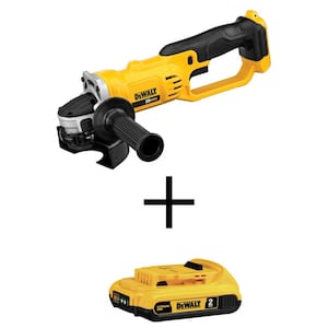 20V MAX Cordless 4.5 in. - 5 in. Grinder and 20V MAX Compact Lithium-Ion 2.0Ah Battery