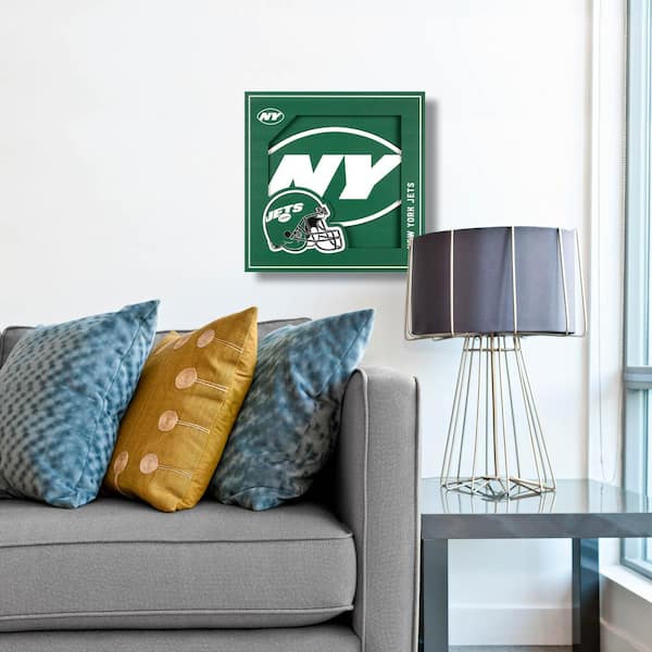 NFL New York Jets Helmet Wall Art Sign Wood Sign 24