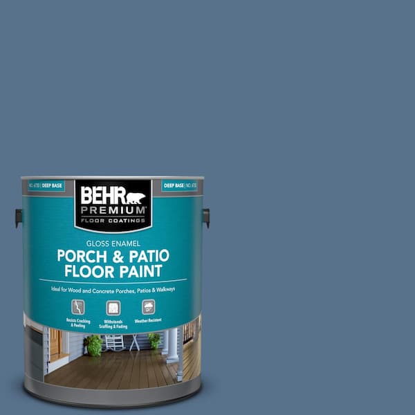 BEHR PREMIUM 1 gal. #PPU14-01 Arrowhead Lake Gloss Enamel Interior/Exterior Porch and Patio Floor Paint
