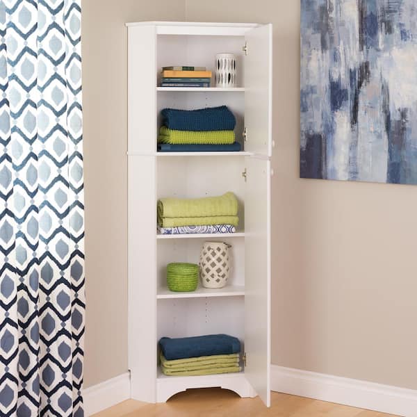 Prepac Elite Tall White laminate Storage Cabinet