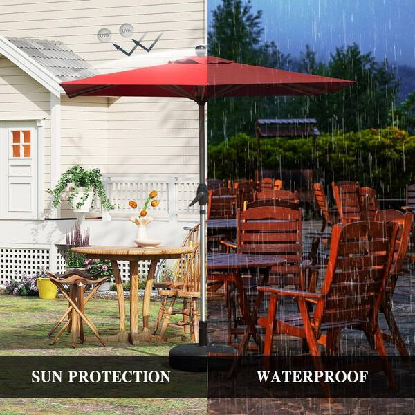 cantilever umbrella-patio hanging Reviews for JOYESERY 8.2FT Backyard Cantilever Hanging Patio Umbrella in  Square Black Canopy, Steel Pole and Ribs for Outdoors, Beaches | Pg 1
