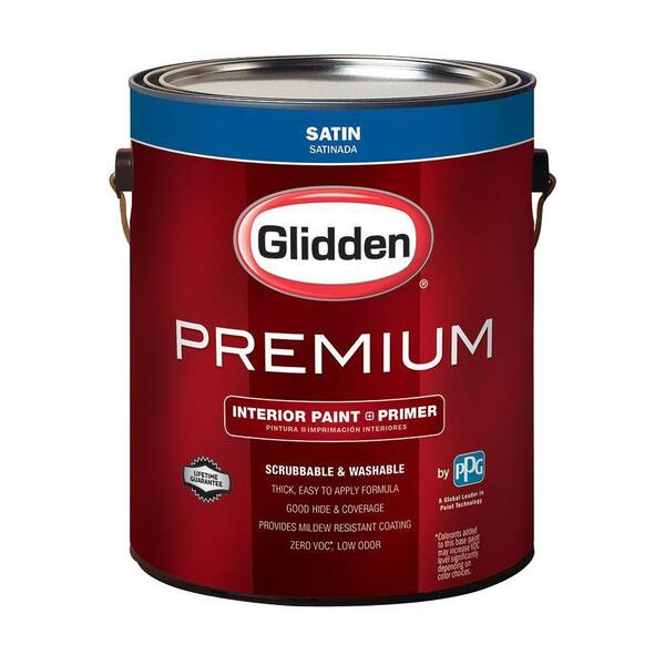 Glidden Premium 1 gal. Base 3 Satin Interior Paint GLN6213N-01 - The ...