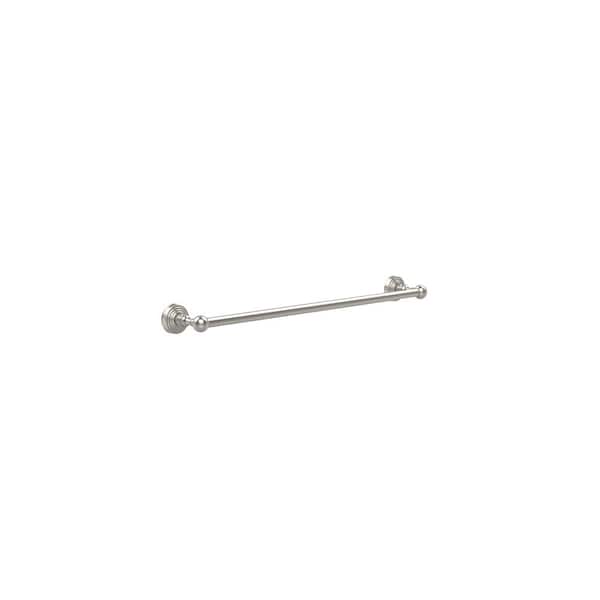 Allied Brass Waverly Place Collection 24 in. Back to Back Shower Door Towel Bar in Satin Nickel