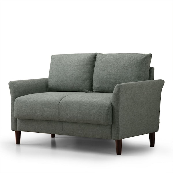 Zinus Jackie 54 in. Green Stone Upholstered Polyester 2-Seat Loveseat