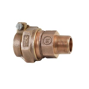 3/4 in. CTS No Lead Bronze Connection MNPT x Extra Strong Coupling