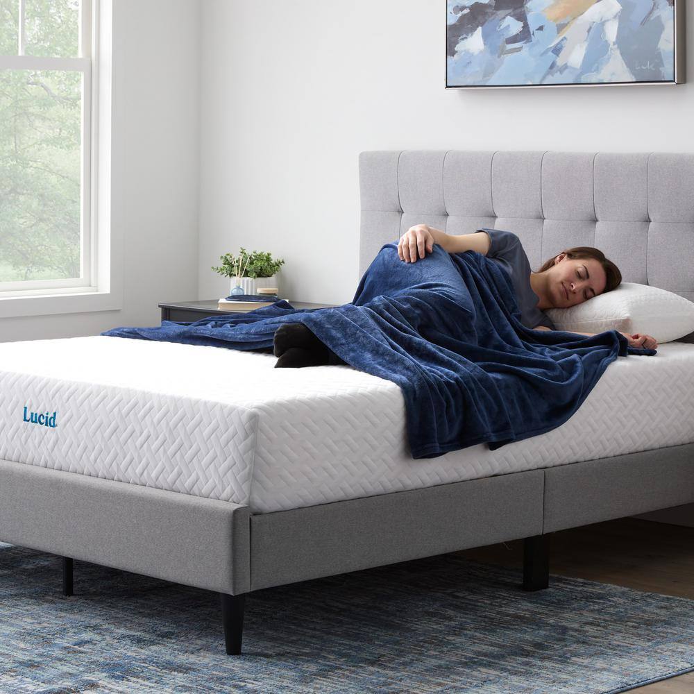 Lucid Comfort Collection 10in. Plush Gel Memory Foam Tight Top