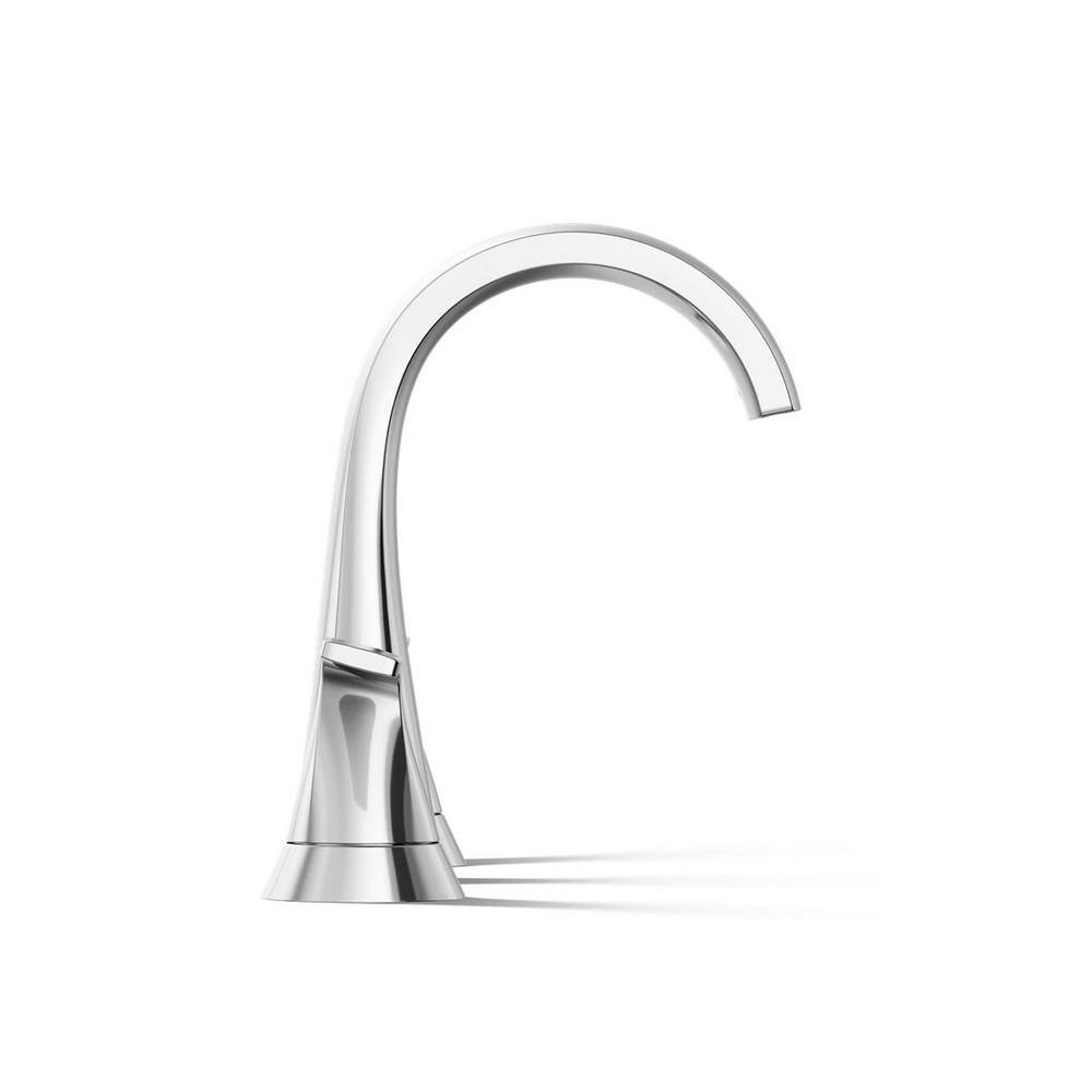 Polished Chrome 8 in. Widespread Double Handle Bathroom Faucet