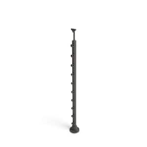 Prova PA1ab 42 in. x 1-1/2 in. Anthracite Top Mount Post