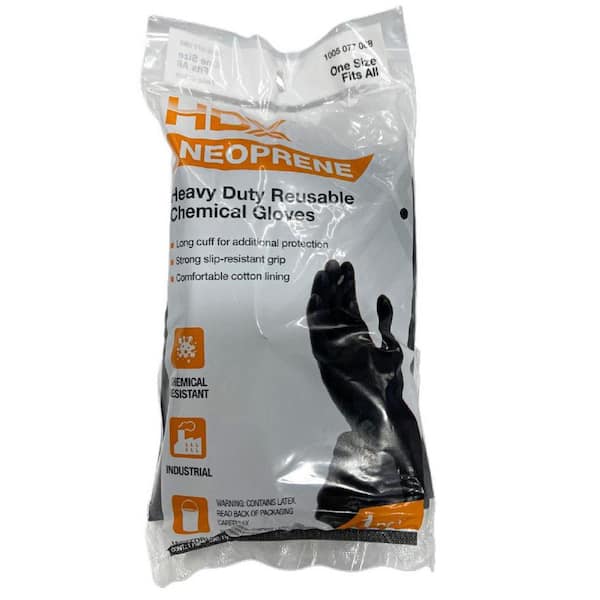 Black Neoprene Long Glove