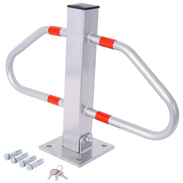 Garage Laser Park Assist Parking bollard in Gray with Lock