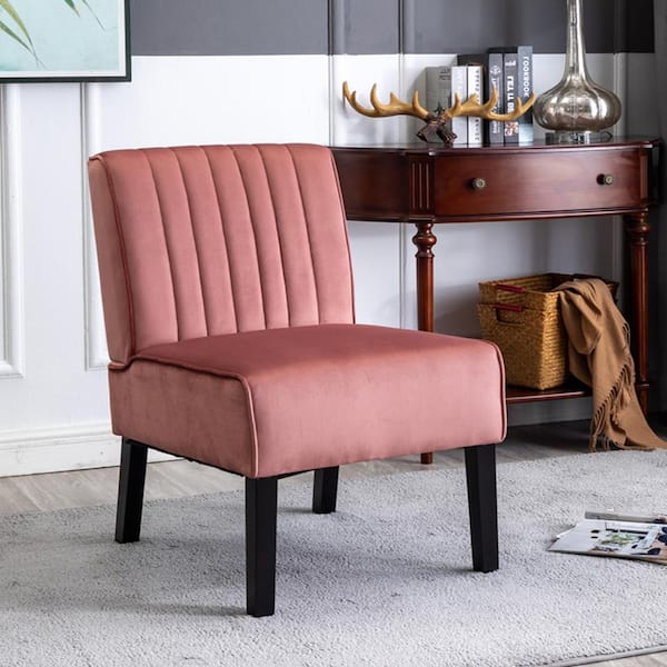 Evans Rose Velvet Accent Chair (Set of 2)