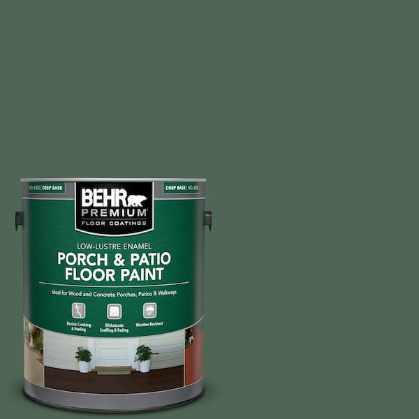 BEHR PREMIUM 1 gal. #PFC-40 Green Low-Lustre Enamel Interior/Exterior Porch and Patio Floor Paint