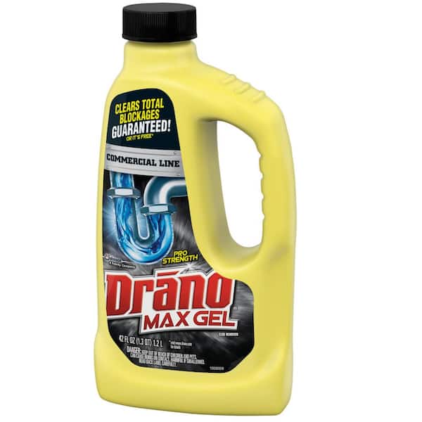 Drano Commercial Line 128 fl. oz. Max Gel Clog Remover 694769 - The Home  Depot