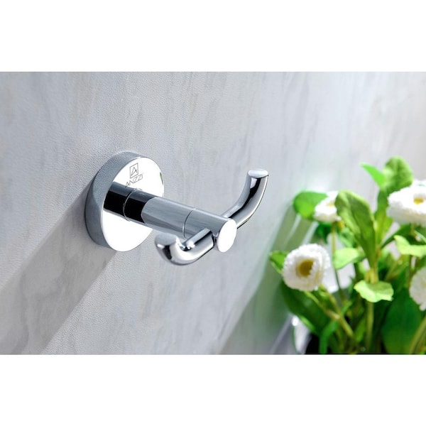 Anzzi AC-AZ004 Caster Series Robe Hook in Polished Chrome