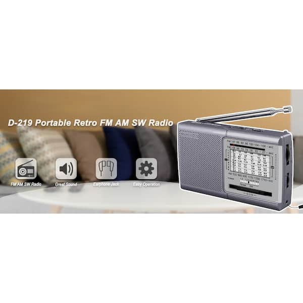 EKIEUDL Portable AM FM Shortwave Radio Battery Operated
