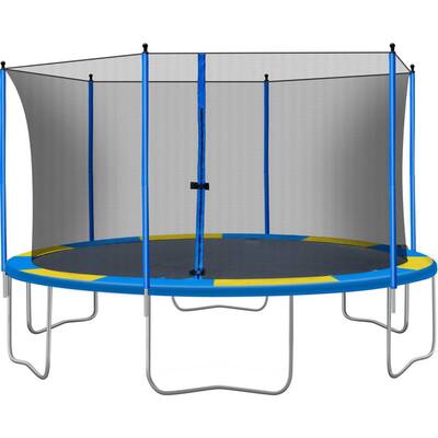 Viraha 14 ft. Round Trampoline with Safety Enclosure