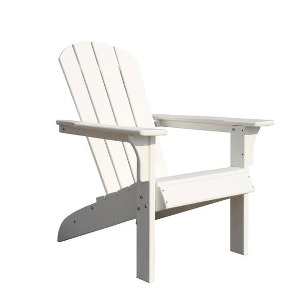 White Plastic Adirondack Chair H WH4PADLKC The Home Depot   Plastic Adirondack Chairs H Wh4padlkc 64 600 