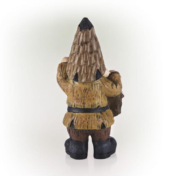 Evergreen 24 in. H Bumble Bee Gnome Garden Statuary 84G3393 - The Home Depot