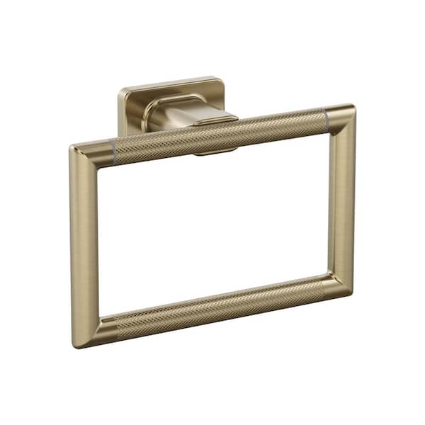 Bronx Wall Mounted Towel Ring in Golden Champagne