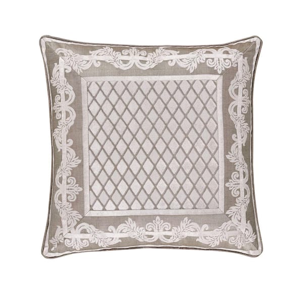Blair Sand Polyester 20 in. Square Decorative Throw Pillow 20 x 20 in.