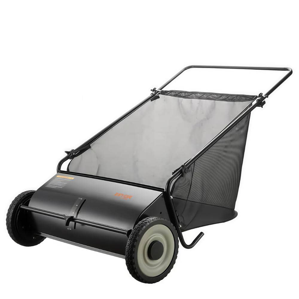 "26"" Push Lawn Sweeper, Leaf/Grass Collector, 7 Cu.Ft Mesh Hopper, 4 Spinning Brushes, Rubber Wheels, Heavy Duty Steel." price history on PriceWatchPro