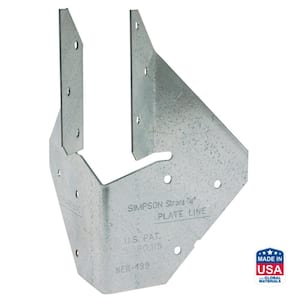 HCP 18-Gauge Galvanized Hip Corner Plate for 2x Lumber