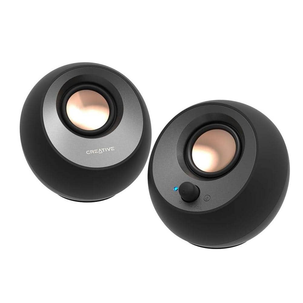 2.0 USB-C Desktop Speakers with USB Audio with 16W Peak Power, USB-A Conver