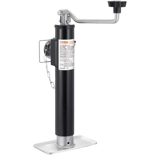 VEVOR Trailer Jack, 2000 lbs. Dynamic Load Capacity, Weld-on Pipe-Mount Swivel Trailer Jack, 10 in. Lift Trailer Jack Stand
