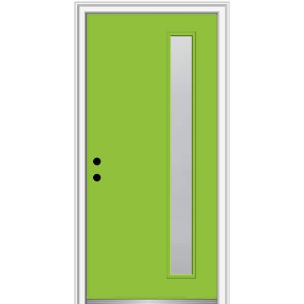 MMI Door 32 in. x 80 in. Viola Right-Hand Inswing 1-Lite Frosted ...