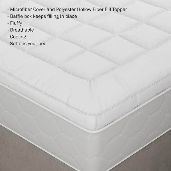 Baffled Down Alternative Mattress Topper