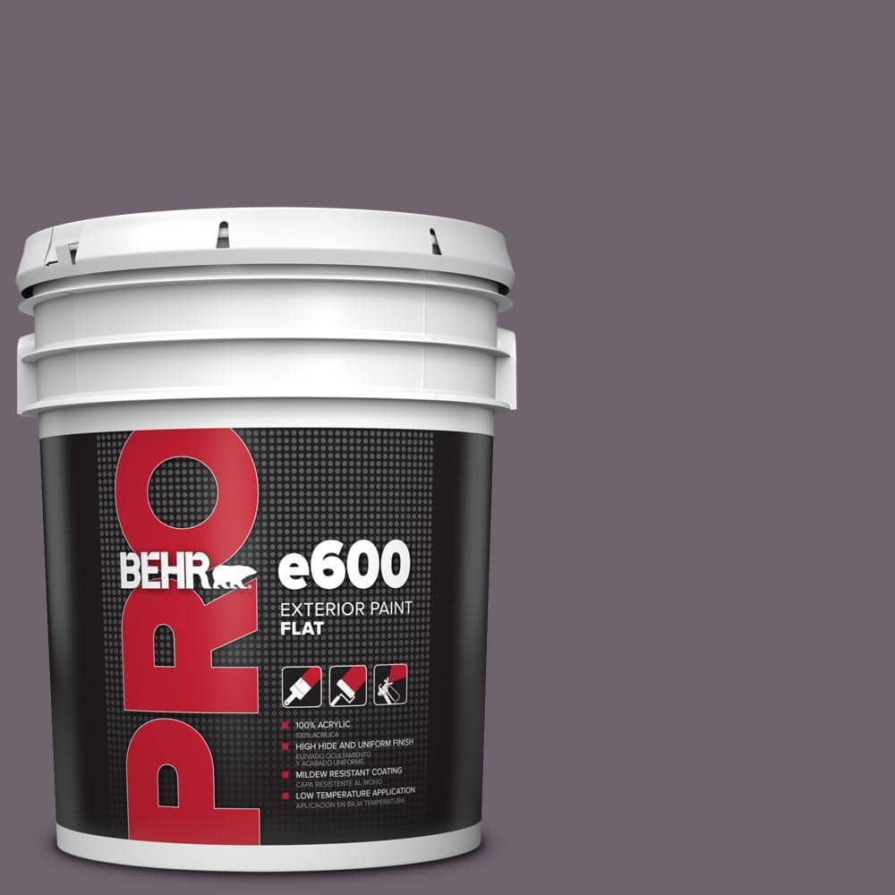 5 gal. #670F-6 Vintage Grape Flat Exterior Paint product image for price tracking