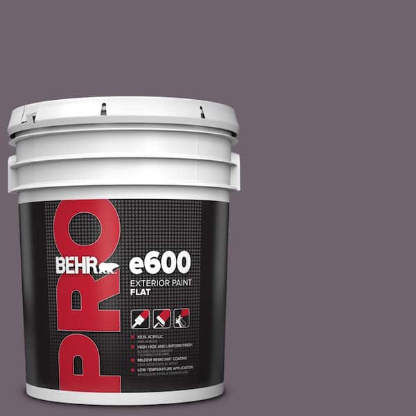 BEHR PRO 5 gal. #670F-6 Vintage Grape Flat Exterior Paint