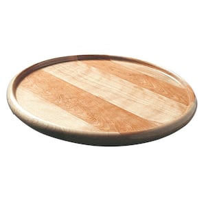 14 in. x 14 in. x 2 in. 1-Tier Natural Lazy Susan