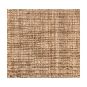 Andes Natural Tan 6 ft. x 6 ft. Jute Area Rug