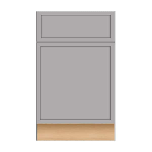 Home Decorators Collection Franklin 21 in. W x 21 in. D x 34.5 in. H Assembled Plywood Sink Base Bath Cabinet in Veiled Gray with Soft Close LH