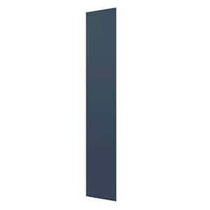 Arlington Vessel Blue Plywood Shaker Assembled Kitchen Cabinet Tall Skin End Panel 23.25 in W x 0.125 in D x 96 in H