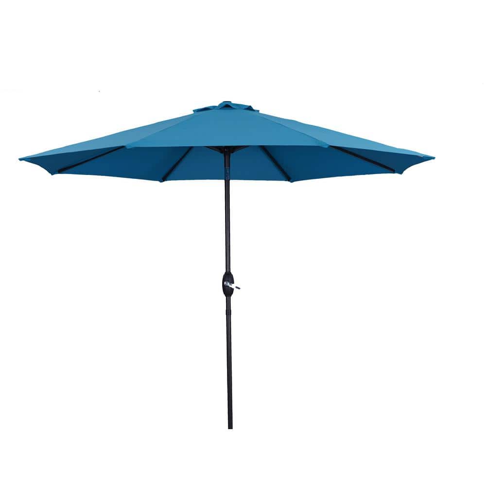 9 ft. Market Outdoor Patio Umbrella in Light Blue