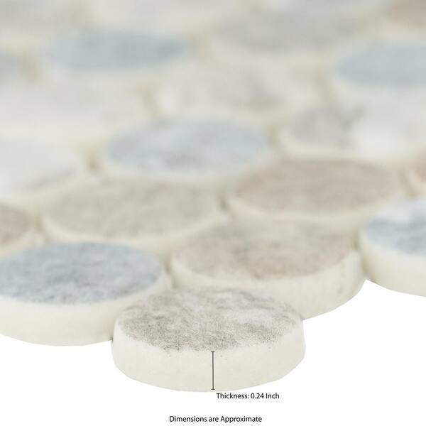 MSI Take Home Tile Sample-Stonella Penny Round 4 in. x 4 in. x 6 