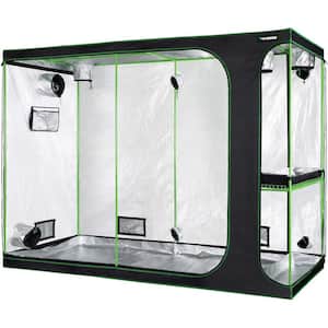 2-in-1 9 ft. x 4 ft. Mylar Reflective Grow Tent for Indoor Hydroponic Growing System