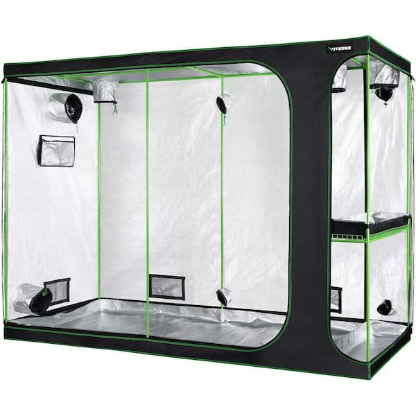 VIVOSUN 2-in-1 9 ft. x 4 ft. Mylar Reflective Grow Tent for Indoor Hydroponic Growing System