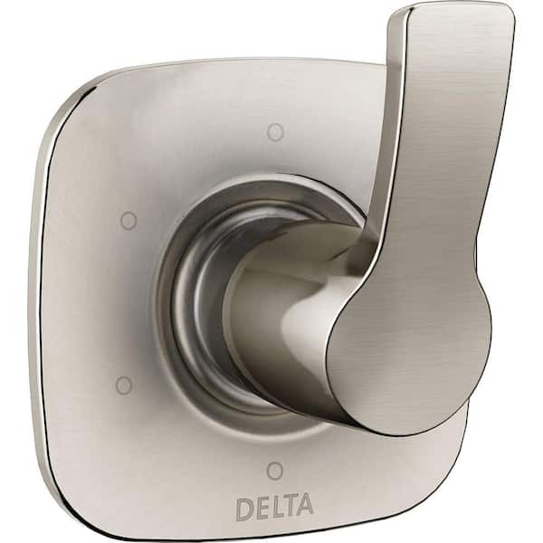 Tesla Single-Handle 6 Setting Diverter Valve Trim Kit in Stainless (Valve Not Included)