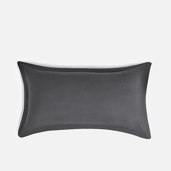 SIJO Slate French Linen Standard Pillow Sham (Set of 2)