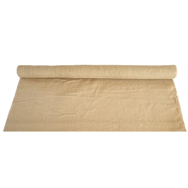 Wellco 5.3 ft. x 15 ft. 8.3 oz. Natural Burlap Fabric for Weed Barrier,  Raised Bed, Seed Cover, Tree Wrap Burlap WEBLN835315 - The Home Depot