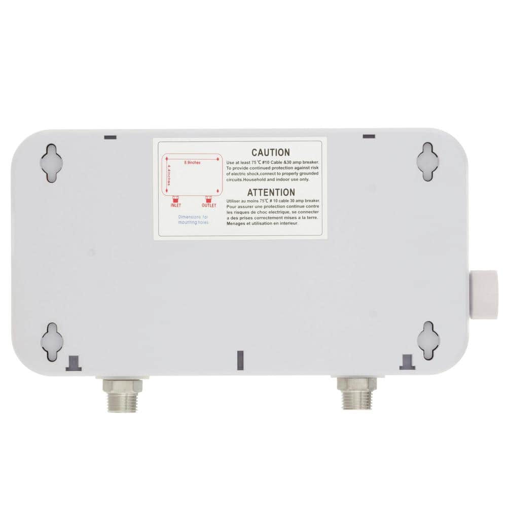 EcoSmart White 6.5 kW Electric Tankless Water Heater