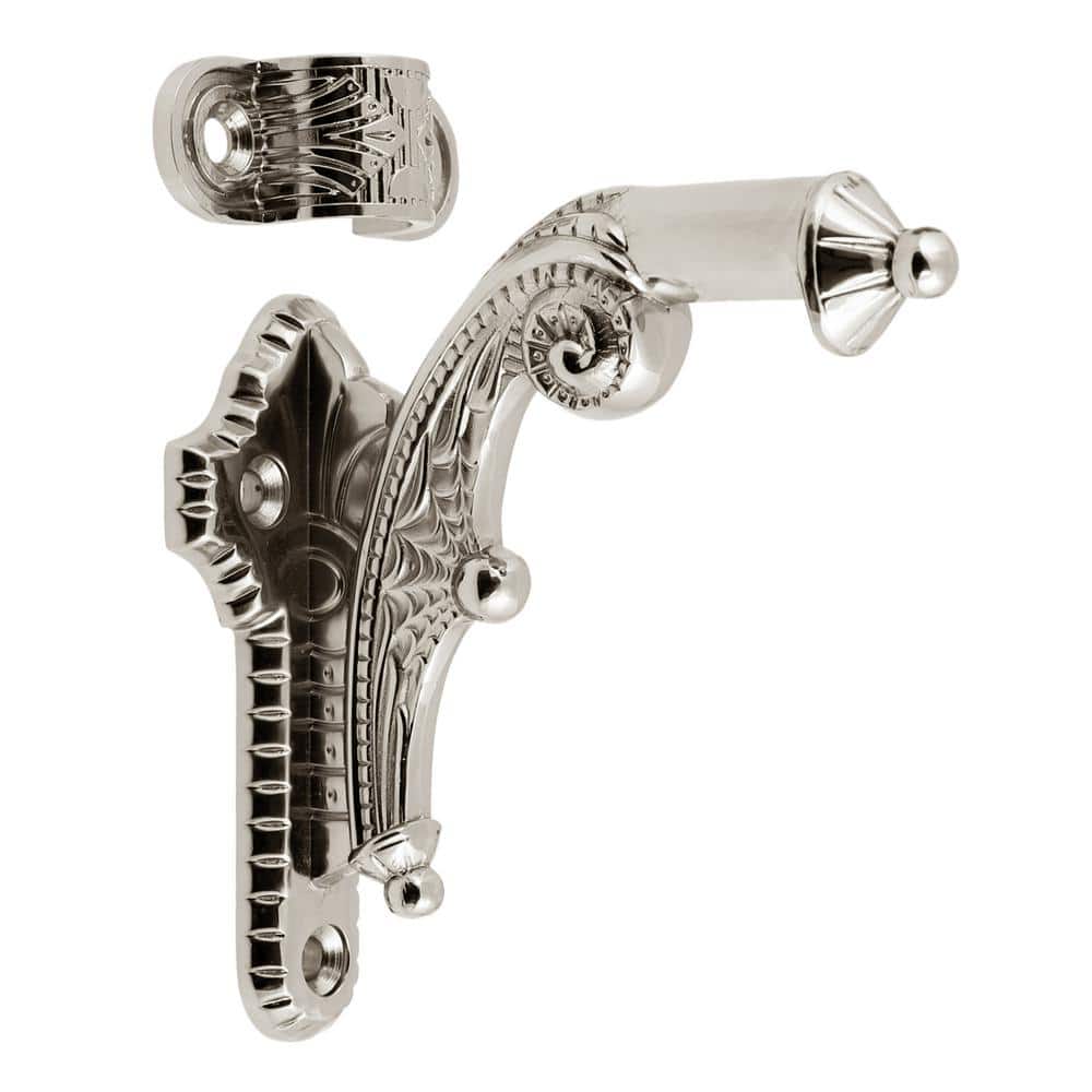 idh by St. Simons Bright Nickel Spider Web Hand Rail Bracket
