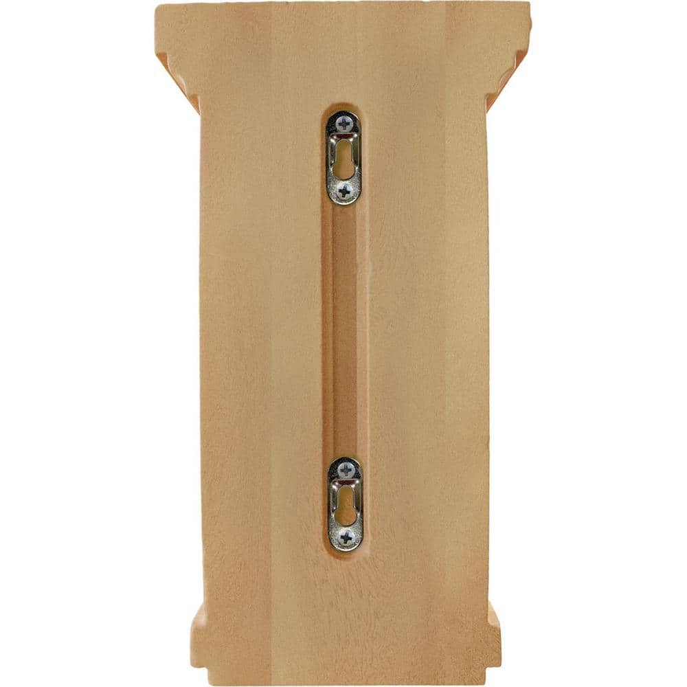 10" Fluted Red Oak Wood Corbel