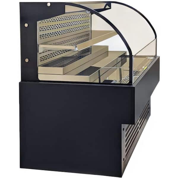 47.2 in 11.2 cu. ft. Commercial Changer Open Display Refrigerated Showcase EC319B Black