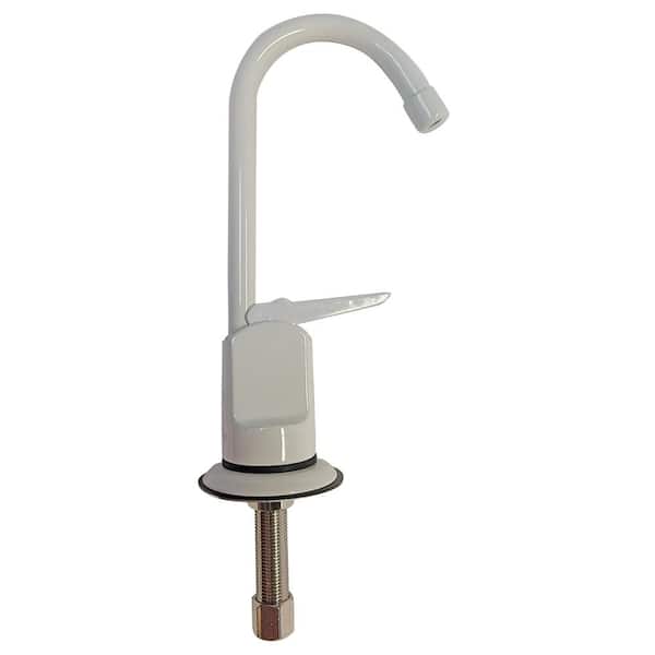 Westbrass 6 in. Touch-Flo Style Pure Cold Water Dispenser Faucet, White