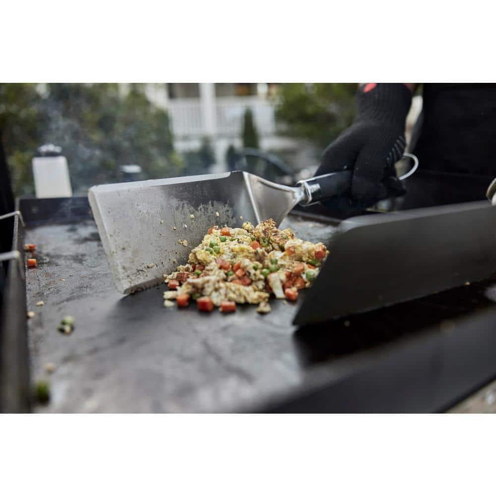 Weber Stainless Steel Griddle Spatula with Black Handle